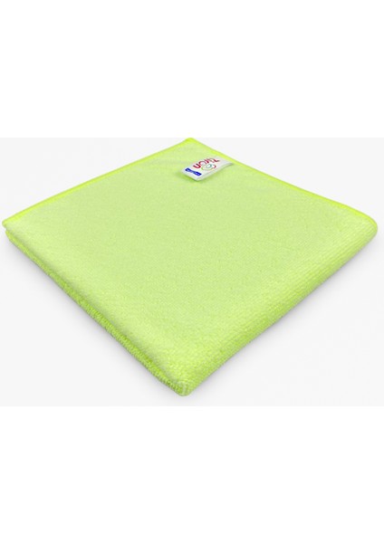 Mikrofiber Kalın Dokulu Genel Temizlik Bezi Sarı 40X40CM 10 Lu Paket