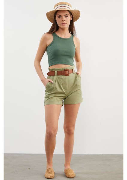 Yüzücü Model Crop Atlet - Yeşil modelleri