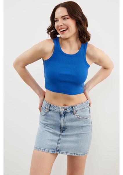 Yüzücü Model Crop Atlet - Saks fiyatları