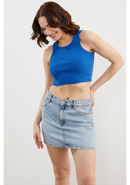 Yüzücü Model Crop Atlet - Saks modelleri