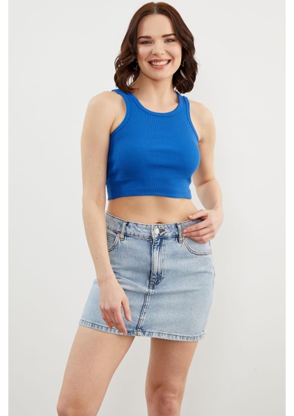 Yüzücü Model Crop Atlet - Saks fırsatları