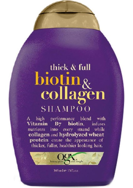 Full Dolgunlaştırıcı Ve Uzatıcı Şampuan - Biotin & Collagen Şampuanoo 385 Ml