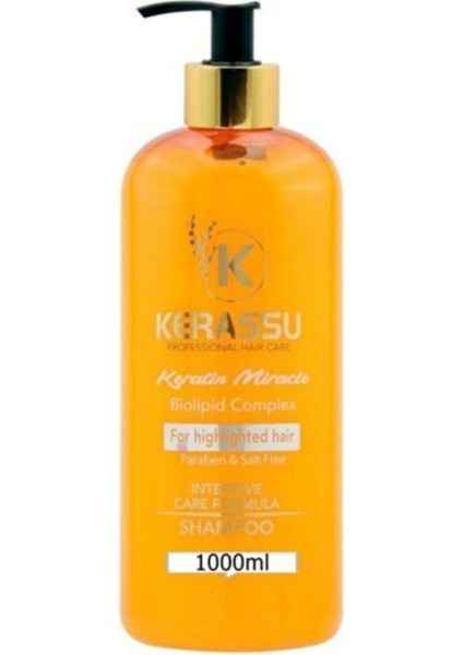 Keratin Miracle Röfleli Saçlar Için Şampuan 1 Lt