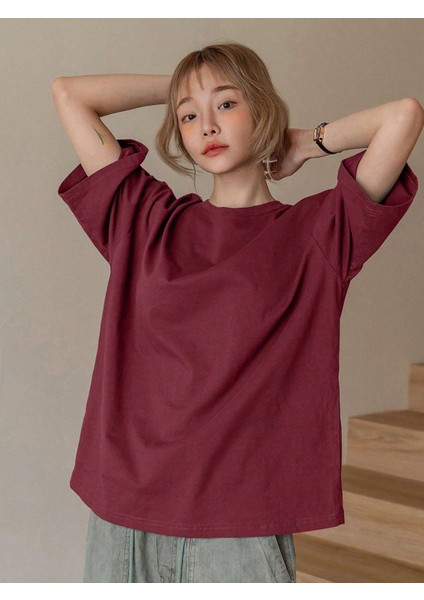 Kadın Fructification Baskılı Oversize T-Shirt