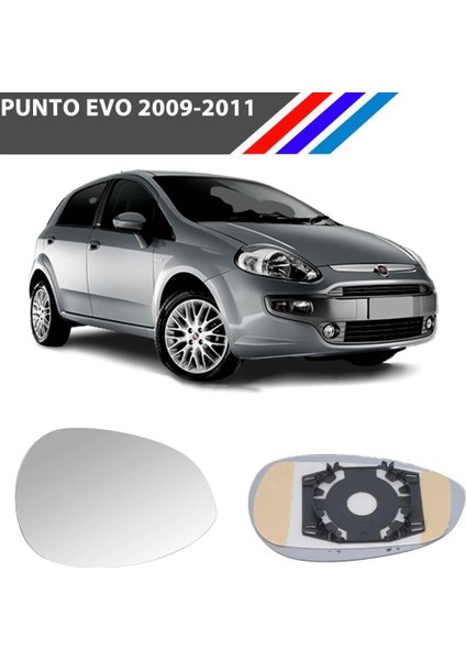 - Fiat Punto Evo Sol Dış Ayna Camı Sürücü Tarafı Mekanik Tip 2009-2011