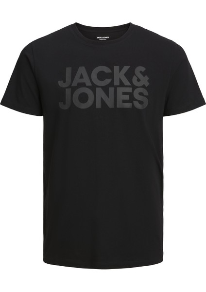 Jack & Jones Bisiklet Yaka Logolu Tişört-Corplogo