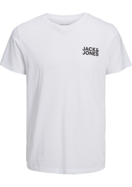 Jack & Jones Bisiklet Yaka Logolu Tişört-Corplogo