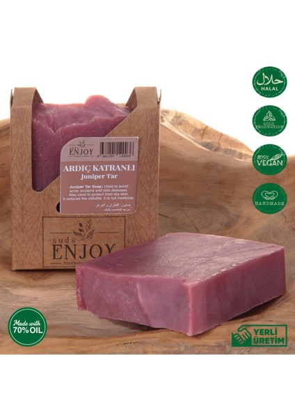Suds Enjoy Doğal Ardıç Katranı Anti Yel El Yapımı Yüz, Saç Ve Vücut Sabunu 100 Gr