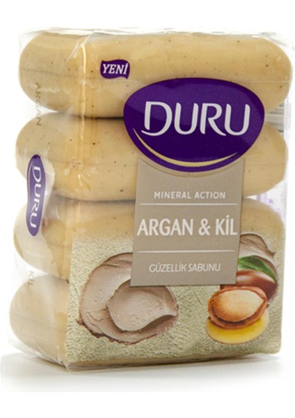 Mineral Action Argan Kil 4'Lü Güzellik Sabunu 280 Gr