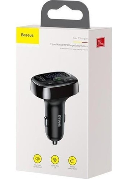 Bluetooth Fm Transmitter USB Micro Araç Çakmak Şarj Cctm-01