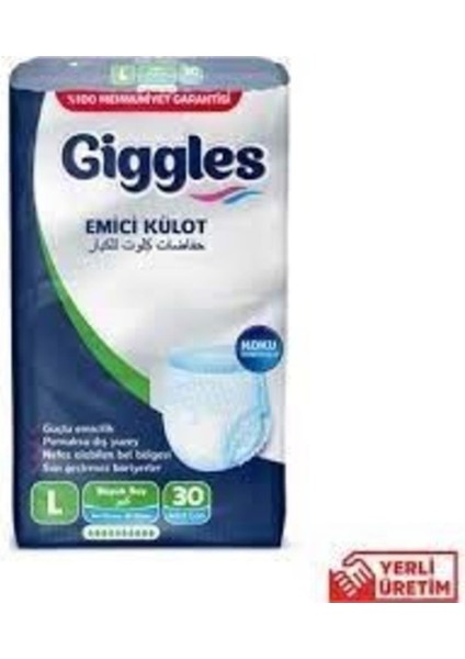 Gigless Giggles Külotlu Yetişkin Hasta Bezi Large 30 Lu