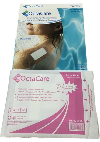 Şeffaf Pu Film Örtüsü-Banyo Bandı-Dövme Bandı 9CM*10CM 10 Adet