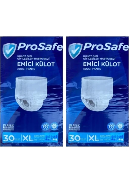 Yetişkin Emici Külot Hasta Bezi Xl Extra Büyük 60 Adet (2pk*30)