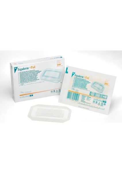 Tegaderm Pad Şeffaf Banyo Bandı ve Hazır Pansuman Örtüsü 3589 9 cm x 15 cm 1 Kutu/25 Adet
