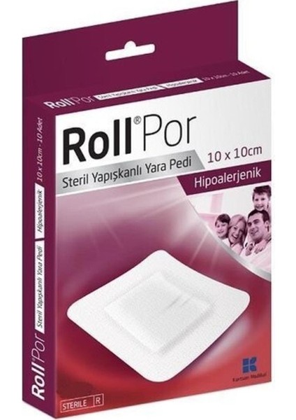 Por 10X10 cm 50LI Steril Yapışkanlı Pedi