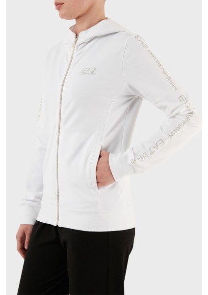 Streç Pamuklu Regular Fit Fermuarlı Kapüşonlu Sweat Kadın Sweat 3RTM21 Tjcqz 0101 fiyatları