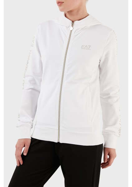 Streç Pamuklu Regular Fit Fermuarlı Kapüşonlu Sweat Kadın Sweat 3RTM21 Tjcqz 0101 fırsatları