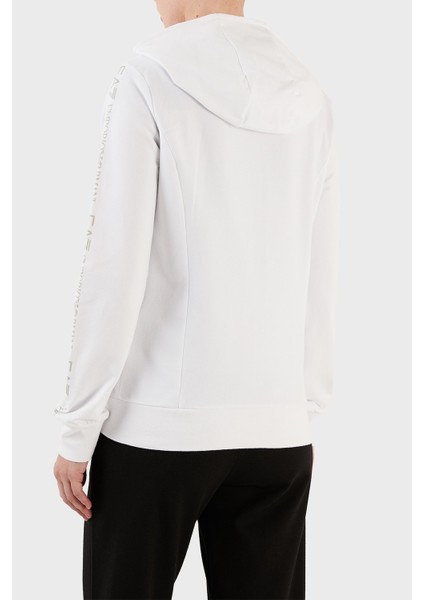 Streç Pamuklu Regular Fit Fermuarlı Kapüşonlu Sweat Kadın Sweat 3RTM21 Tjcqz 0101 indirimleri