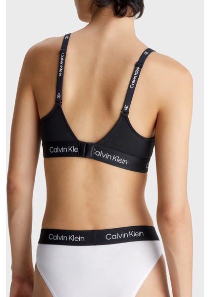 Calvin Klein Logo Şeritli Pamuklu Spor Sütyen 000QF7218EUB1 Bayan Sütyen 000QF7218E Ub1