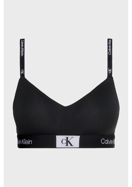 Calvin Klein Logo Şeritli Pamuklu Spor Sütyen 000QF7218EUB1 Bayan Sütyen 000QF7218E Ub1