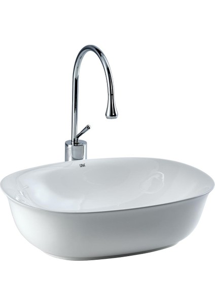 EH-4600 Tezgah Üstü Lavabo Beyaz