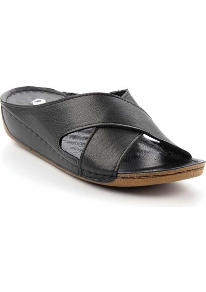 Siyah Leather Kadın Terlik K04278333303 fiyatları