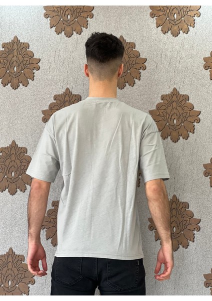 Store Erkek Oversize Baskılı Pamuklu Kısa Kollu T-Shirt