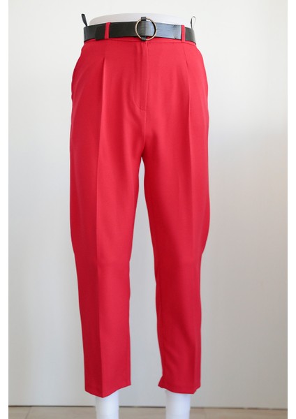 - Kırmızı Tesettür Pantolon 1062K