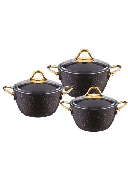 K-585 Hira Granit Tencere Takımı 3'lü