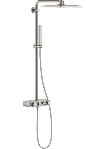 Euphoria Smartcontrol System 310 Cube Duo Duvara Monte Termostatik Bataryalı Duş Sistemi - 26508DC0