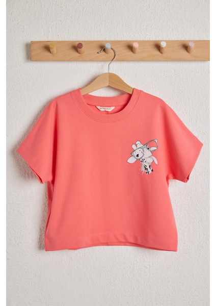 Fun Giraffe Kız Çocuk T-shirt Pembe