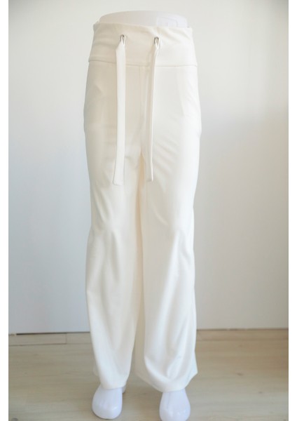 Beyaz Tesettür Pantolon 1081B