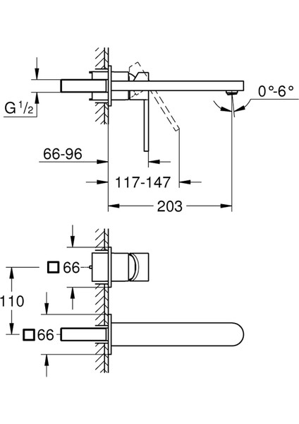 Grohe Plus Iki Delikli Lavabo Bataryası l-Boyut - 29306003 fiyatları