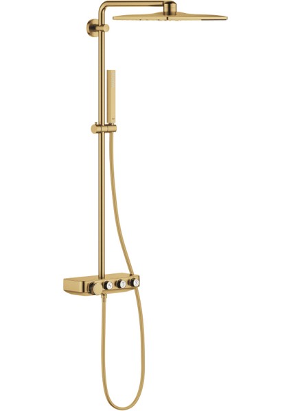 Euphoria Smartcontrol System 310 Cube Duo Duvara Monte Termostatik Bataryalı Duş Sistemi - 26508GN0