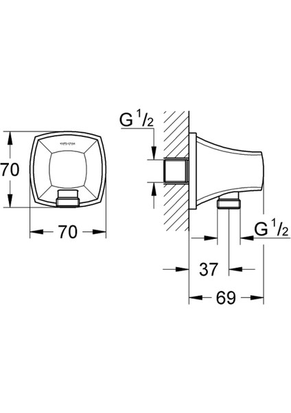 Grandera Askılı Duş Çıkış Dirseği - 27970DA0 fiyatları