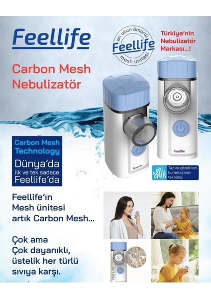 Feelife Pro Karbon Mesh Nebulizatör