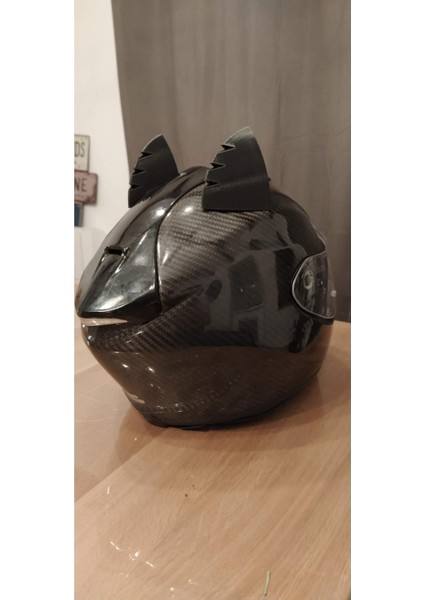 Canerege Motosiklet Kask Kedi Kulağı Süsü