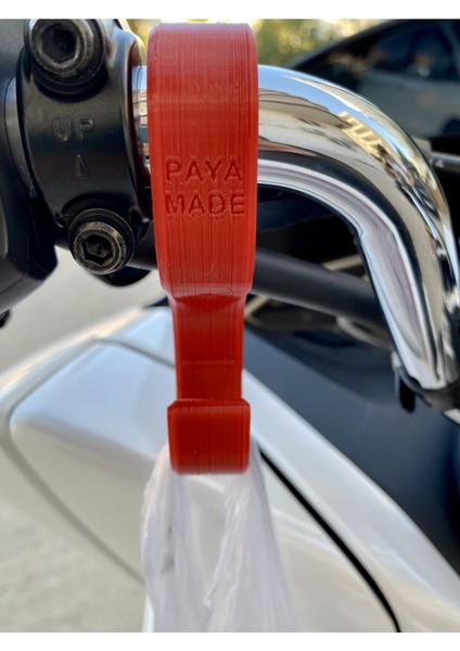 Payamade Honda Pcx Gidon Poşet Askı Aparatı Kırmızı / Diğer Açık Gidonlu Motosikletlerle Uyumlu fiyatları