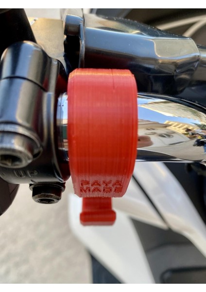 Payamade Honda Pcx Gidon Poşet Askı Aparatı Kırmızı / Diğer Açık Gidonlu Motosikletlerle Uyumlu modelleri