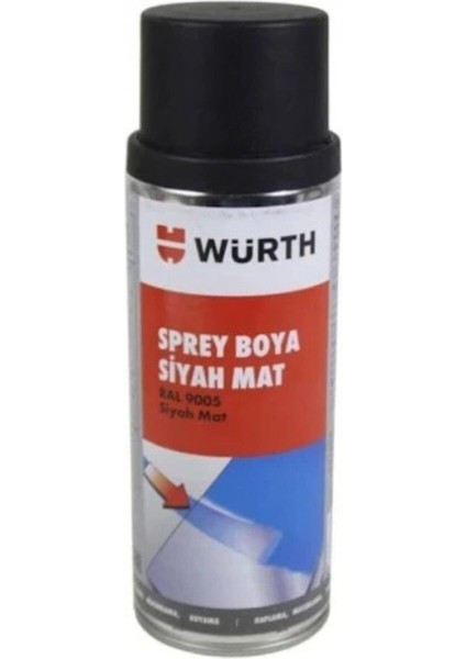 Tampon Boyası Sprey Mat Siyah 400 ml