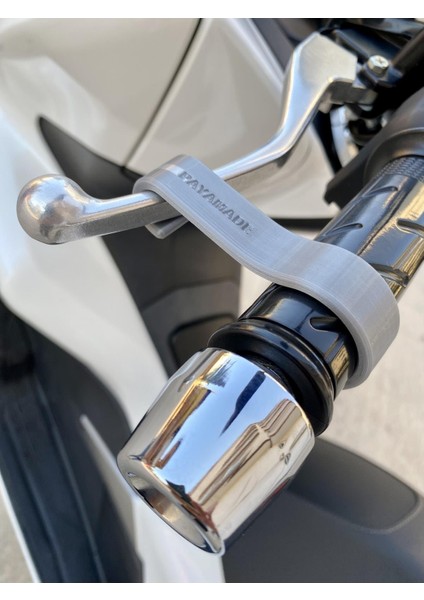 Payamade Motosiklet Manuel Park Freni El Freni Gri