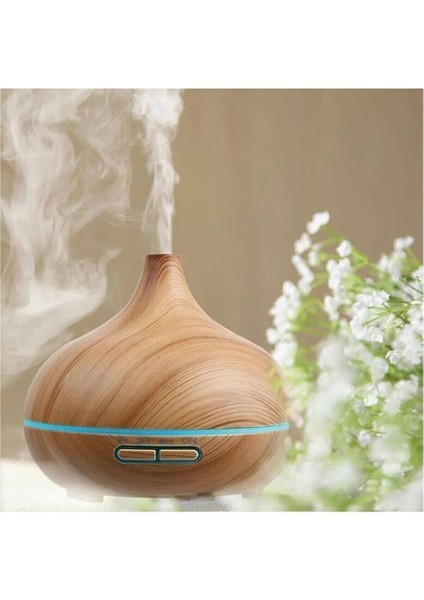Cliniclife M90 Aroma Difüzör Gece Işığı 7 Led Nemlendirici Buhar Makinesi 550 Ml