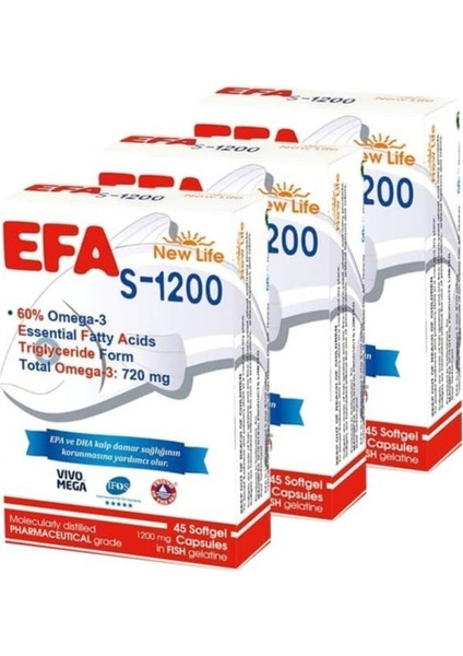 Efa S 1200 Mg 45 Kapsül x 3 Adet