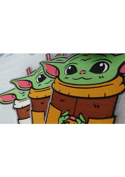 Baby Yoda Ütü ile Yapışan Dokuma Arma,patch,yama