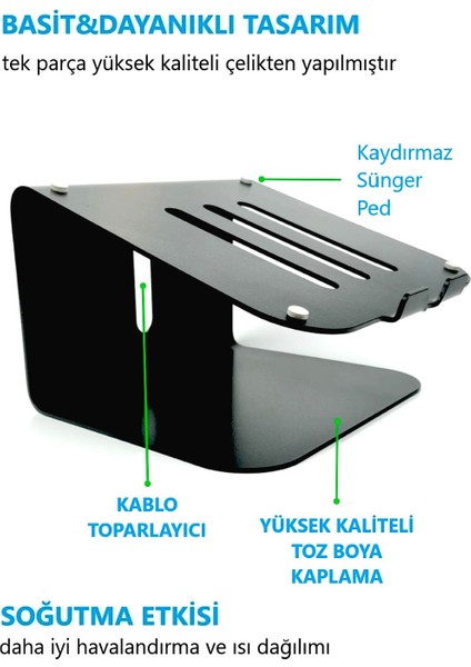 Tüm Modellere Uygun Laptop Standı Notebook Soğutucu