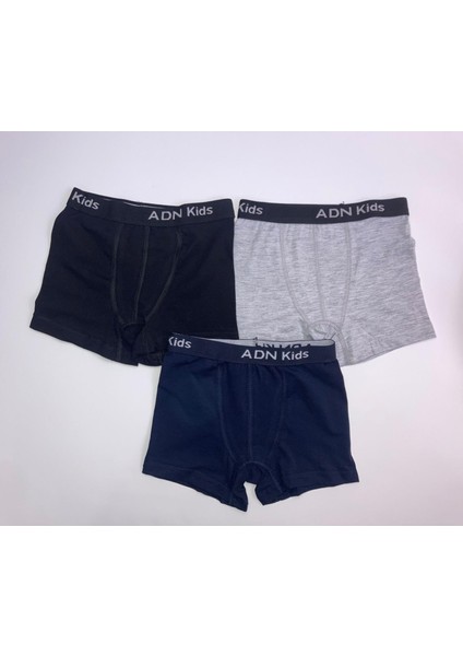 Adn Underwear 3'lü Erkek Çocuk Boxer, Iç Çamaşırı, Külot, Mayo