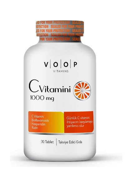 Vitamin C 1000 Mg 30 Tablet 3 Adet