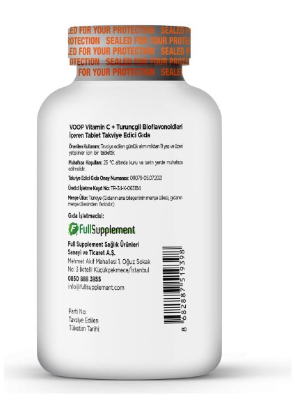 Vitamin C 1000 Mg 30 Tablet 3 Adet
