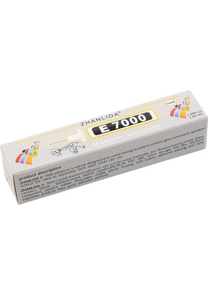 E7000 Şeffaf Yapıştırıcı 50 ml Suya Dayanıklı Metal, Cam, Deri ve Kumaş için fırsatları