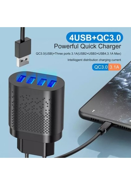 Z5 Çoklu Şarj Adaptörü + J8 Type-C 90 Derece 5A/100W Şarj Kablosu -2mt